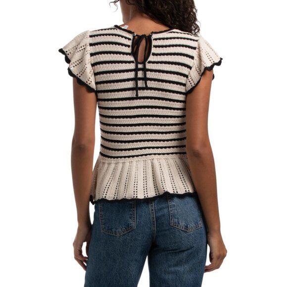 ZOE & CLAIRE natural Pull Over Sweater - Picture 2 of 2